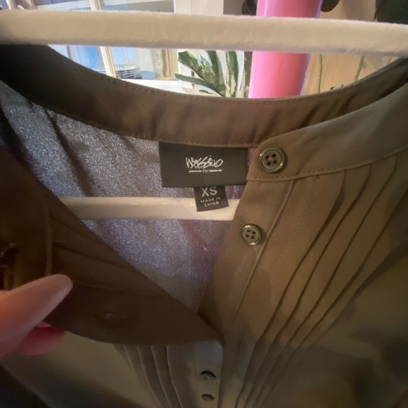 New Without Tags Massimo Dutti Army Green Button-Up Shirt - Picture 2 of 5